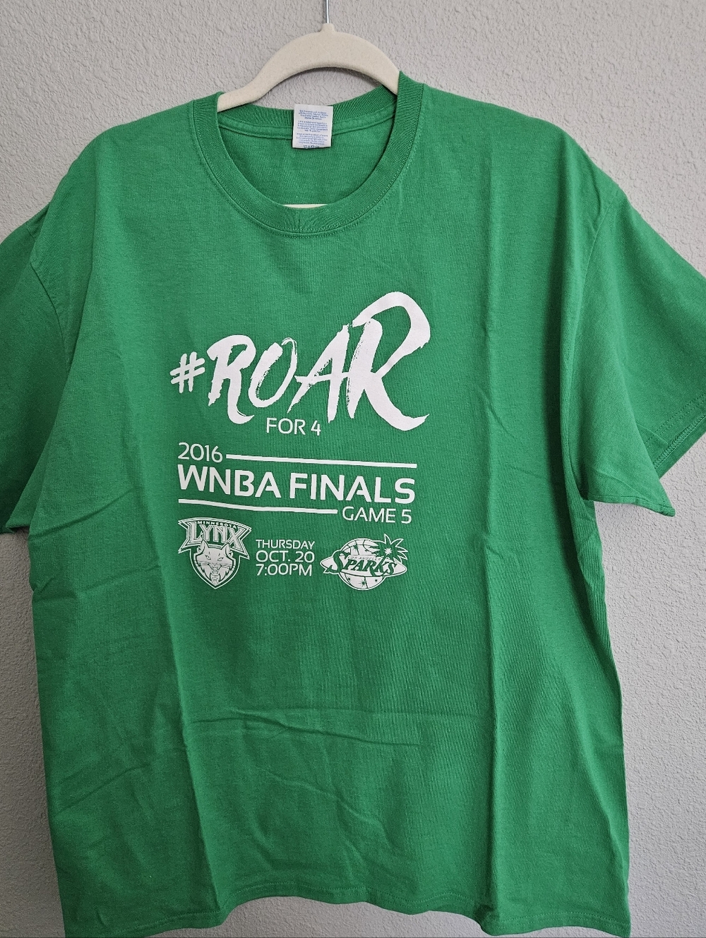 Port & Comoany XL Tee, Green, 2016 WNBA Finals